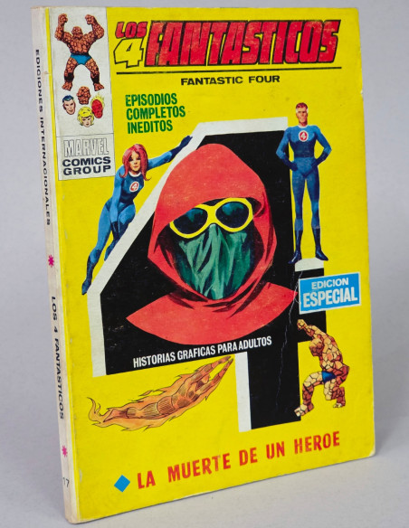 CÓMIC LOS 4 FANTASTICOS 17 MUERTE DE UN HÉROE VOL1 VOL.1 VOLUMEN TACO VÉRTICE MARVEL BUEN ESTADO