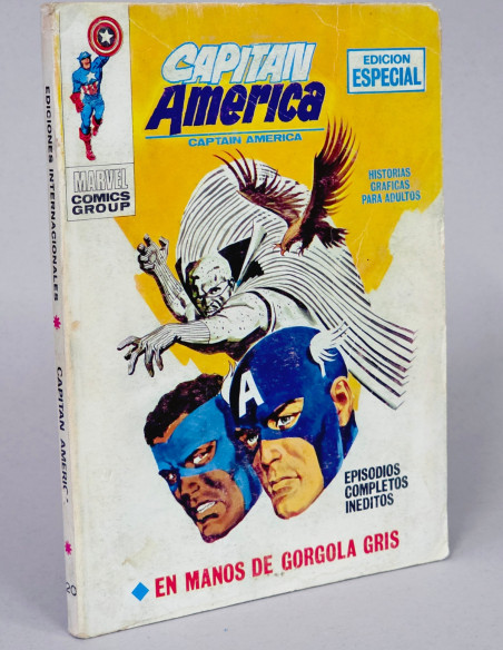 CÓMIC CAPITÁN AMÉRICA 20 EN MANOS VOL1 VOL.1 VOLUMEN TACO VÉRTICE MARVEL NORMAL/BUEN ESTADO