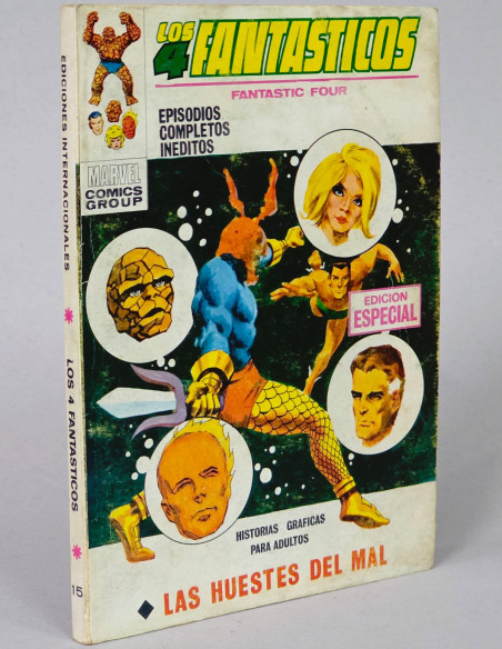 CÓMIC LOS 4 FANTASTICOS 15 LAS HUESTES DEL MAL VOL1 VOL.1 VOLUMEN TACO VÉRTICE MARVEL BUEN ESTADO