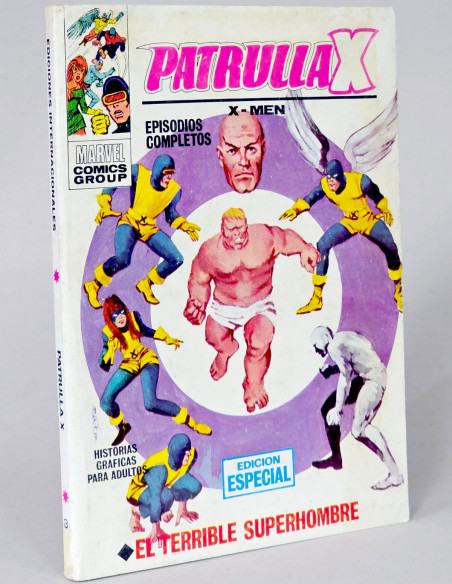 CÓMIC PATRULLA X 3 EL TERRIBLE SUPERHOMBRE VOL1 VOL.1 VOLUMEN TACO VÉRTICE MARVEL MUY BUEN ESTADO