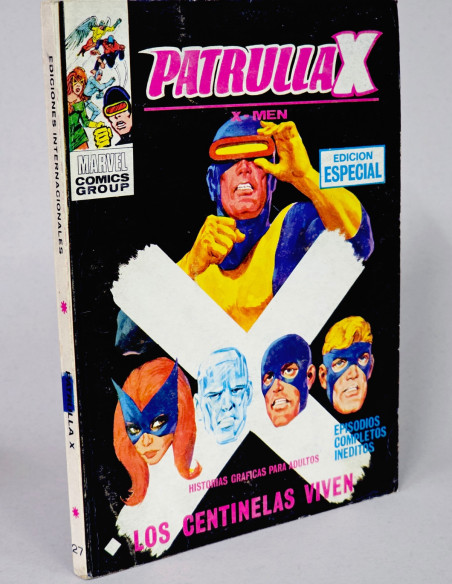 CÓMIC PATRULLA X 27 LOS CENTINELAS VIVEN VOL1 VOL.1 VOLUMEN TACO VÉRTICE MARVEL BUEN ESTADO