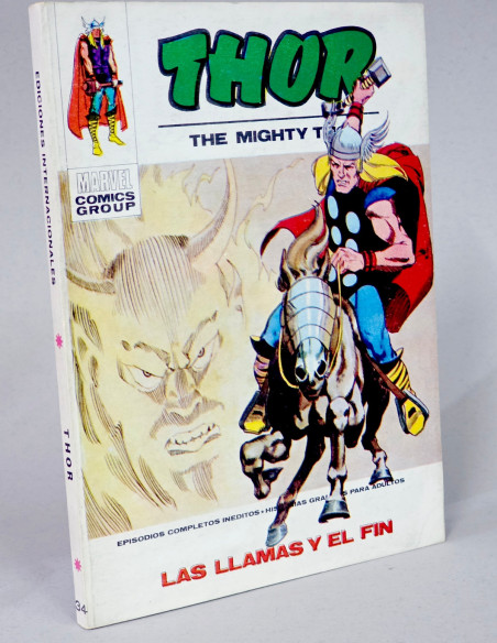CÓMIC EXCELENTE THOR 34 LAS LLAMAS Y EL FIN VOL1 VOL.1 VOLUMEN TACO VÉRTICE MARVEL
