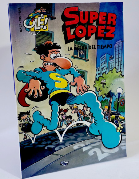 CÓMIC SUPERLOPEZ 27 LA ACERA DEL TIEMPO OLÉ JAN RELIEVE PRIMERA 1995 EDICIONES B CASI EXCELENTE