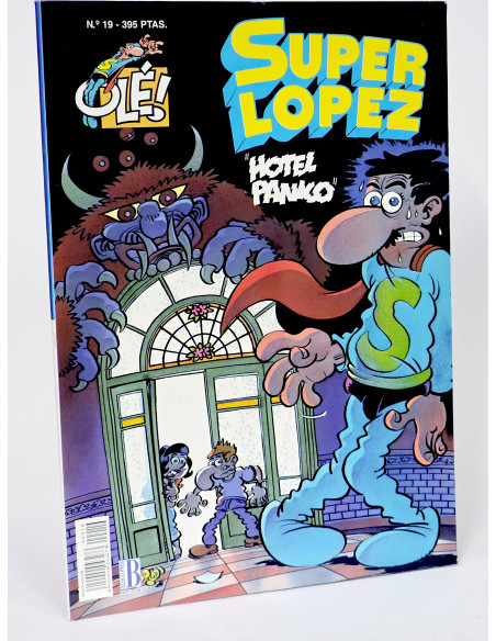 CÓMIC SUPERLOPEZ 19 HOTEL PANICO OLÉ JAN RELIEVE SEGUNDA1996 EDICIONES B CASI EXCELENTE