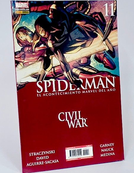 CÓMIC SPIDERMAN 11 CIVIL WAR VOL2 SPIDER-MAN VOL.2 VOLUMEN PANINI MARVEL CASI EXCELENTE ESTADO
