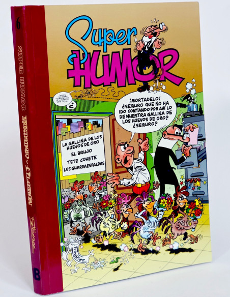 CÓMIC SUPER HUMOR MORTADELO Y FILEMÓN 6 EDICIONES B PRIMERA EDICIÓN TAPA BLANDA CASI EXCELENTE