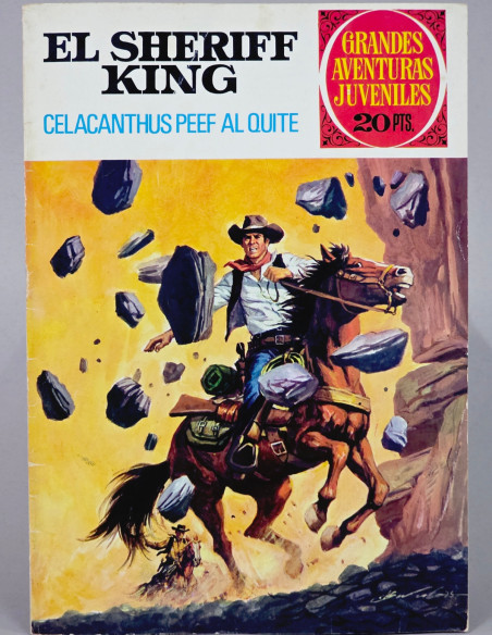 CÓMIC SHERIFF KING 71 CELACANTHUS PEEF AL QUITE BRUGUERA AVENTURAS JUVENILES MUY BUEN ESTADO