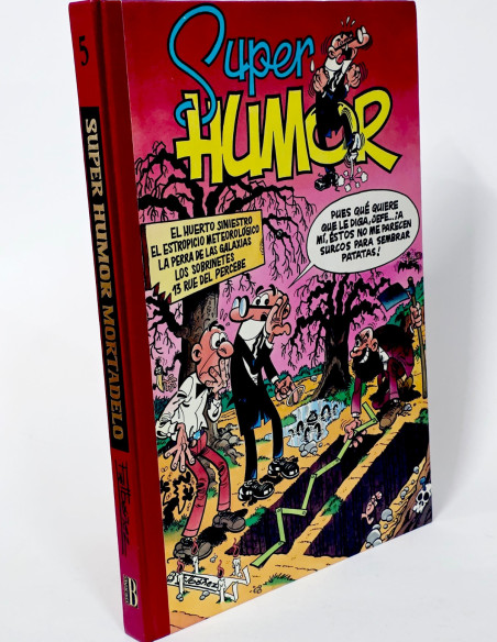 CÓMIC SUPER HUMOR MORTADELO 5 PRIMERA EDICIÓN EDICIONES B TAPA DURA CASI EXCELENTE ESTADO