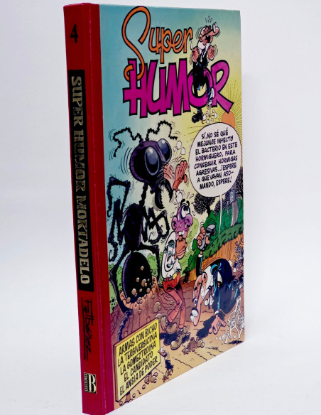 CÓMIC SUPER HUMOR MORTADELO 4 PRIMERA EDICIÓN EDICIONES B MUY BUEN ESTADO