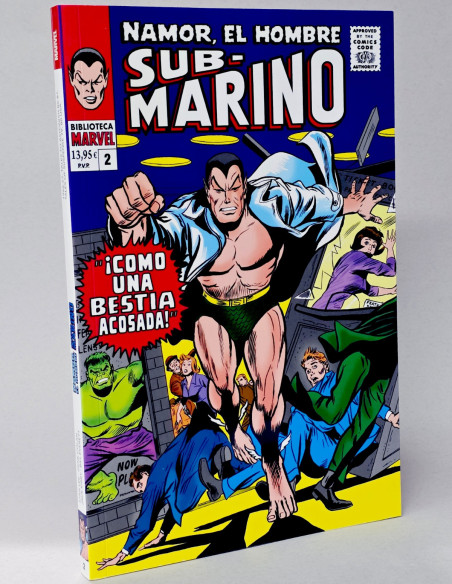 CÓMIC DE KIOSCO NAMOR SUB-MARINO 2 COMO UNA BESTIA ACOSADA BIBLIOTECA MARVEL PANINI CÓMICS