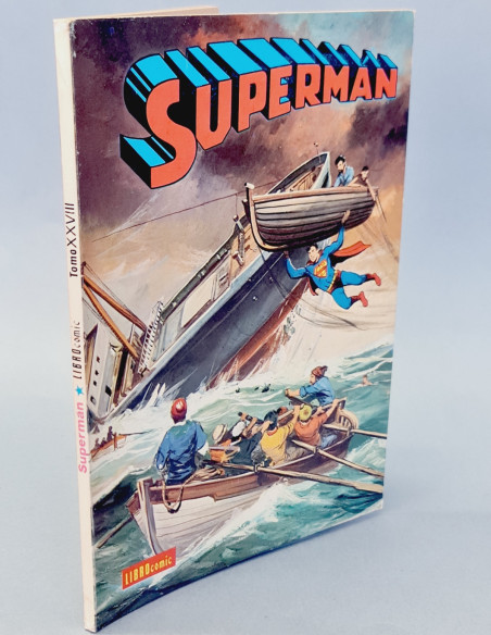 CASI EXCELENTE ESTADO SUPERMAN TOMO XXVIII 28 LIBRO COMIC NOVARO LIBROCOMIC