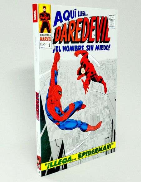 CÓMIC DE KIOSCO DAREDEVIL 3 LLEGA SPIDERMAN BIBLIOTECA MARVEL PANINI