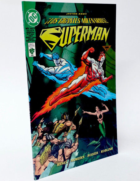 CÓMIC DE KIOSCO SUPERMAN LOS GIGANTES MILENARIOS TOMO 3 EDITORIAL VID DC