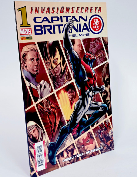 CÓMIC DE KIOSCO CAPITÁN BRITANIA 1 Y EL MI-13 INVASIÓN SECRETA PANINI MARVEL