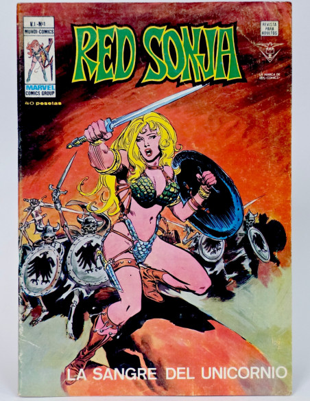 CÓMIC RED SONJA 1 LA SANGRE DEL UNICORNIO VERTICE MARVEL MUY BUEN ESTADO