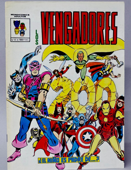 CÓMIC LOS VENGADORES 4 EL NIÑO ES PADRE DE MUNDICOMICS VERTICE MARVEL