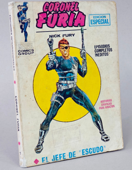 CÓMIC CORONEL FURIA 1 EL JEFE DE ESCUDO VERTICE MARVEL TACO NORMAL ESTADO