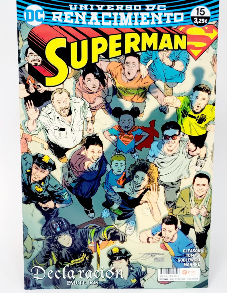 CÓMIC DE KIOSCO SUPERMAN 15 UNIVERSO DC 70 EDICIONES ECC RENACIMIENTO GRAPA