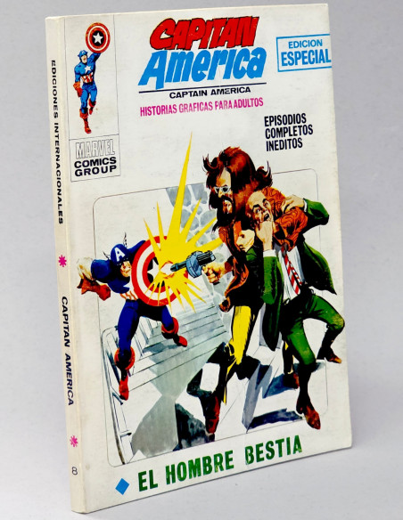 CÓMIC CAPITÁN AMÉRICA 8 EL HOMBRE BESTIA VOL1 VOL.1 VERTICE TACO MARVEL MUY BUEN ESTADO