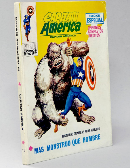 CÓMIC CAPITÁN AMÉRICA 17 MONSTRUO QUE HOMBRE VOL1 VOL.1 VERTICE TACO MARVEL MUY BUEN ESTADO