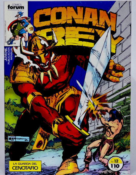 CÓMIC DE KIOSCO CONAN REY 12 LA GUARIDA DEL CENOTAFIO FORUM MARVEL GRAPA