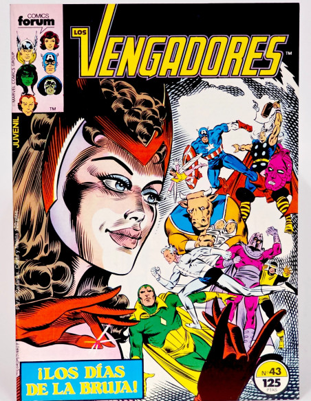 CÓMIC DE KIOSCO LOS VENGADORES 43 VOL. 1 FORUM MARVEL VOLUMEN GRAPA