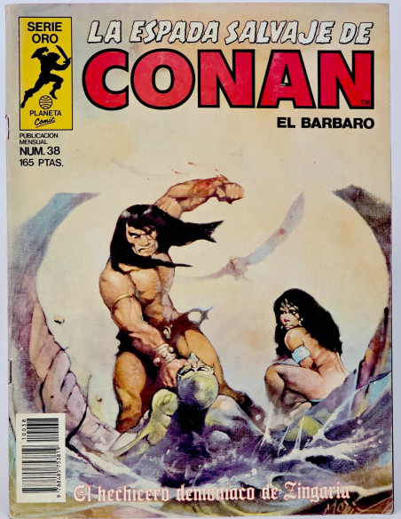 CÓMIC LA ESPADA SALVAJE DE CONAN 38 SERIE ORO EL HECHICERO PLANETA MUY BUEN ESTADO