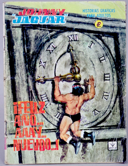 CÓMIC JOHNNY JAGUAR 11 FELIZ AÑO EDICIONES VERTICE GRAPA FLEETWAY NORMAL ESTADO MUY USADO