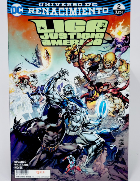 CÓMIC DE KIOSCO LIGA DE LA JUSTICIA DE AMÉRICA 2 UNIVERSO DC EDICIONES ECC RENACIMIENTO GRAPA