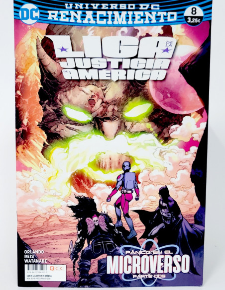 CÓMIC DE KIOSCO LIGA DE LA JUSTICIA DE AMÉRICA 8 UNIVERSO DC EDICIONES ECC RENACIMIENTO GRAPA