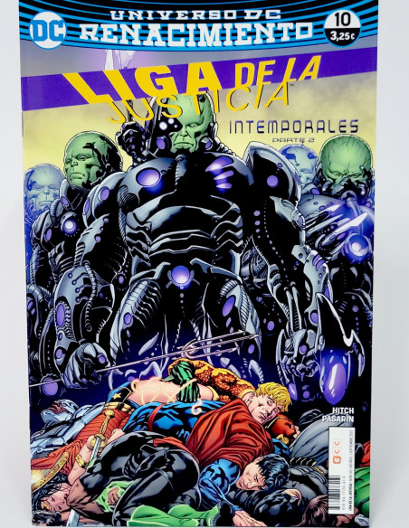 CÓMIC DE KIOSCO LIGA DE LA JUSTICIA 10 UNIVERSO DC 65 EDICIONES ECC RENACIMIENTO GRAPA