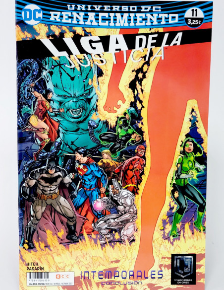 CÓMIC DE KIOSCO LIGA DE LA JUSTICIA 11 UNIVERSO DC 66 EDICIONES ECC RENACIMIENTO GRAPA