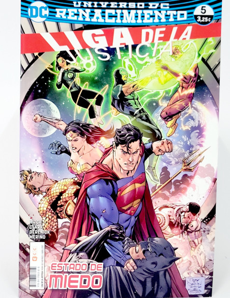 CÓMIC DE KIOSCO LIGA DE LA JUSTICIA 5 UNIVERSO DC 60 EDICIONES ECC RENACIMIENTO GRAPA