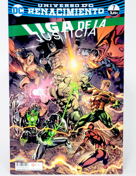 CÓMIC DE KIOSCO LIGA DE LA JUSTICIA 7 UNIVERSO DC 62 EDICIONES ECC RENACIMIENTO GRAPA