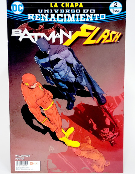 CÓMIC DE KIOSCO LA CHAPA BATMAN FLASH 2 UNIVERSO DC RENACIMIENTO ECC GRAPA