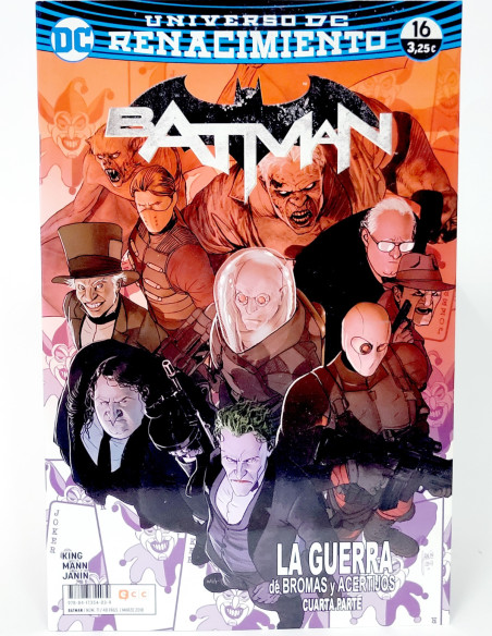 CÓMIC DE KIOSCO BATMAN 16 UNIVERSO DC 71 RENACIMIENTO ECC GRAPA