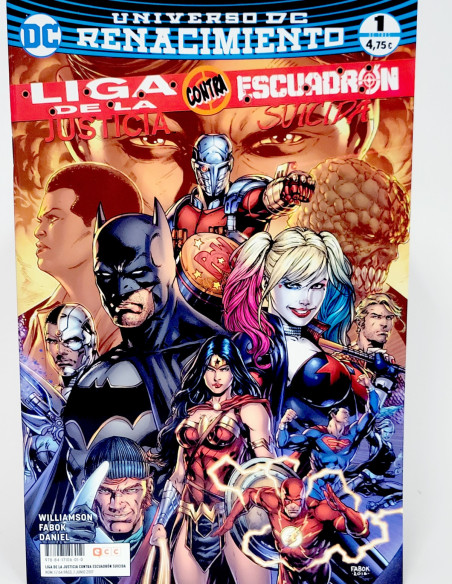 CÓMIC DE KIOSCO LIGA JUSTICIA ESCUADRÓN SUICIDA 1 UNIVERSO DC RENACIMIENTO ECC GRAPA