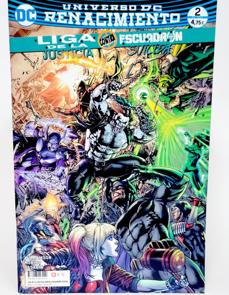 CÓMIC DE KIOSCO LIGA JUSTICIA ESCUADRÓN SUICIDA 2 UNIVERSO DC RENACIMIENTO ECC GRAPA