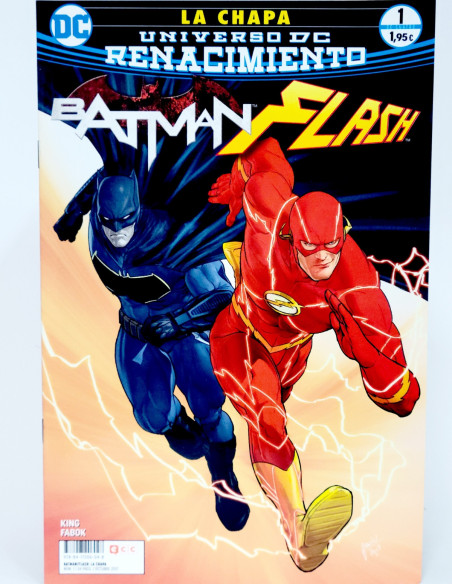 CÓMIC DE KIOSCO LA CHAPA BATMAN FLASH 1 UNIVERSO DC RENACIMIENTO ECC GRAPA