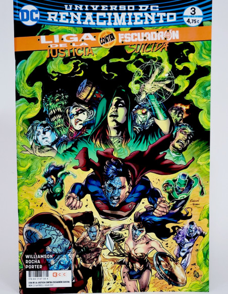 CÓMIC DE KIOSCO LIGA JUSTICIA ESCUADRÓN SUICIDA 3 UNIVERSO DC RENACIMIENTO ECC GRAPA