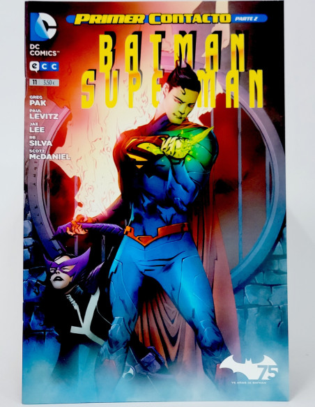 CÓMIC DE KIOSCO BATMAN SUPERMAN PRIMER CONTACTO 11 UNIVERSO DC ECC GRAPA