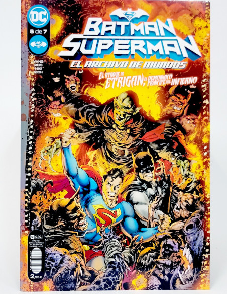 CÓMIC DE KIOSCO BATMAN SUPERMAN EL ARCHIVO DE MUNDOS 5 UNIVERSO DC ECC GRAPA