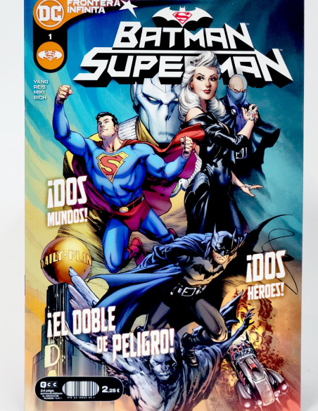 CÓMIC DE KIOSCO BATMAN SUPERMAN EL ARCHIVO DE MUNDOS 1 UNIVERSO DC ECC GRAPA