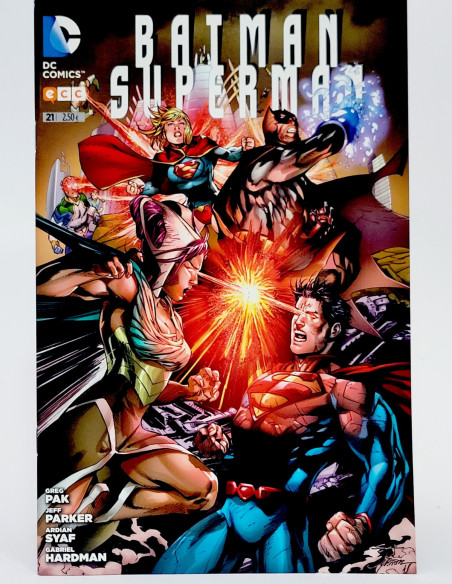 CÓMIC DE KIOSCO BATMAN SUPERMAN 21 ECC UNIVERSO DC GRAPA