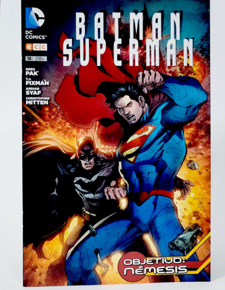 CÓMIC DE KIOSCO BATMAN SUPERMAN OBJETIVO NEMESIS 18 ECC UNIVERSO DC GRAPA