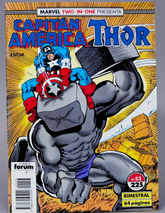 CÓMIC EXCELENTE CAPITÁN AMÉRICA THOR 53 MARVEL TWO IN ONE...