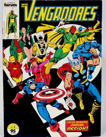 CÓMIC LOS VENGADORES 1 VOL.1 FORUM MARVEL VOLUMEN EN MUY BUEN ESTADO