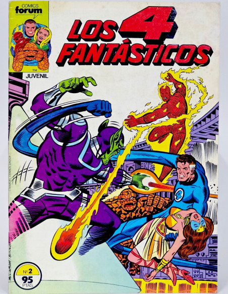CÓMIC LOS 4 FANTÁSTICOS 2 VOL.1 FORUM MARVEL VOLUMEN EN BUEN ESTADO