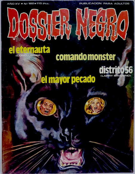 CÓMIC DOSSIER NEGRO 182 EDICIONES GIESA IBERO MUNDIAL TERROR GRAPA BUEN ESTADO