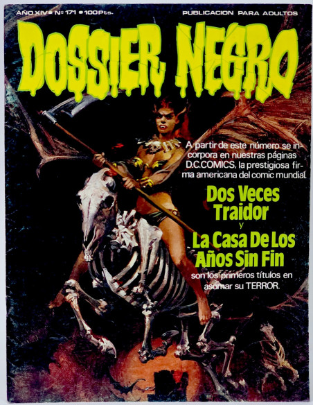 CÓMIC DOSSIER NEGRO 171 EDICIONES GIESA IBERO MUNDIAL TERROR GRAPA BUEN ESTADO